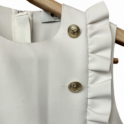 中古】未使用品 エムエスジーエム MSGM フリル ノースリーブ