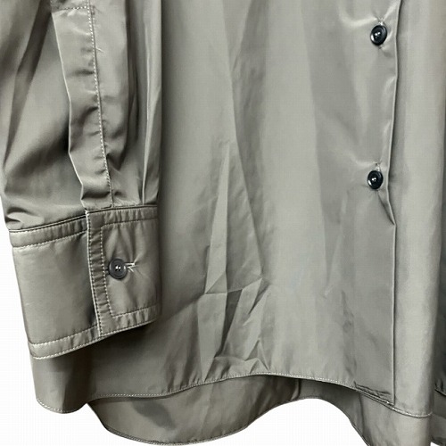 【中古】未使用品 SEVENROOMS セブンルームス ブラウス シャツ ポリエステル 灰 グレー M ■GY41 レディース