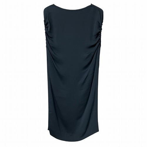 【中古】メゾンマルジェラ Maison Margiela シルク ノースリーブ ワンピース ドレス 黒 38 51CT041840306 ■GY41