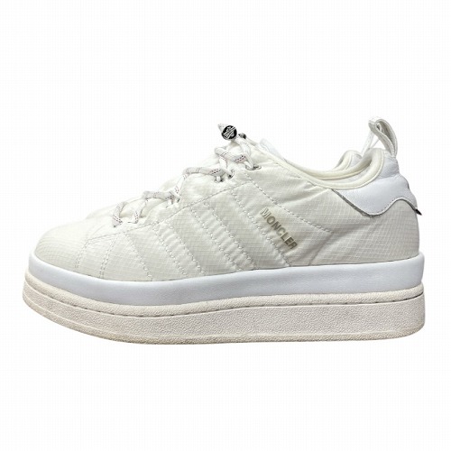 【中古】モンクレール MONCLER × adidas アディダス CAMPAS キャンパス スニーカー 白 23.5cm IG7865 ■GY41