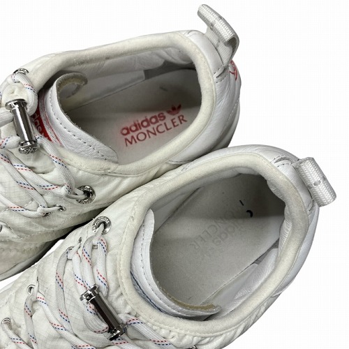 【中古】モンクレール MONCLER × adidas アディダス CAMPAS キャンパス スニーカー 白 23.5cm IG7865 ■GY41