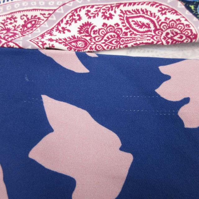 【中古】エトロ ETRO ワンピース ノースリーブ ひざ丈 ペイズリー柄 38 青系 マルチカラー /UO ■GY41 レディース 中古】エトロ ETRO ワンピース ノースリーブ ひざ丈 ペイズリー柄 38