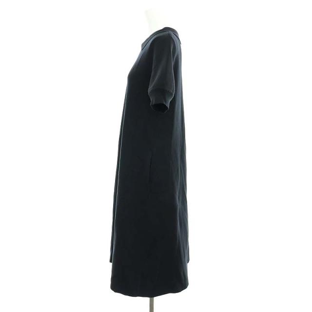 【中古】フォクシーニューヨーク FOXEY NEW YORK WESTEND ポロニットワンピース ロング ミモレ 38 黒 43026 /DO ■OS_2