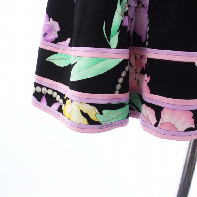 スカートの通販 ファッション 美品 LEONARD レオナール 花柄 タイト膝