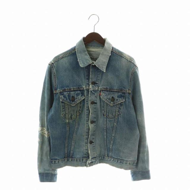 【中古】リーバイス Levi's AUTHORIZED VINTAGE USA製 デニム ジャケット 3rd  L 青 ブルー PC9-59356-0000 XZ ■GY35