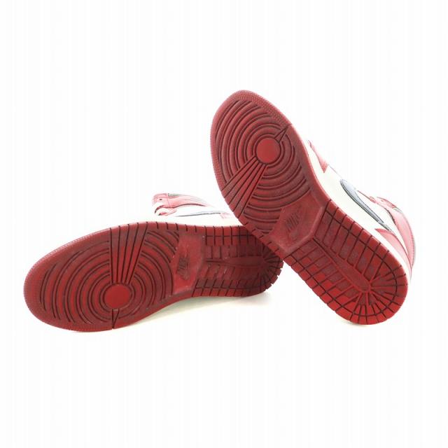 【中古】ナイキ NIKE AIR JORDAN 1 RETRO HIGH OG エアジョーダン スニーカー US9 27cm 赤 黒 DZ5485-612 ■GY18 /MQ_5