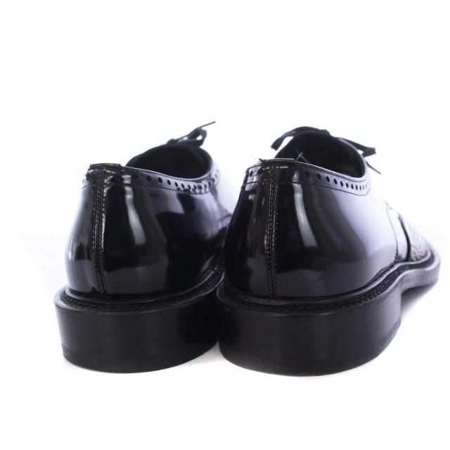 【中古】サンローラン パリ SAINT LAURENT PARIS 13SS エディ期 スタッズ ドレスシューズ エナメル 41 26cm 黒 /KH