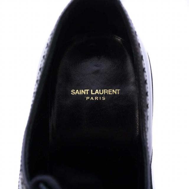 【中古】サンローラン パリ SAINT LAURENT PARIS 13SS エディ期 スタッズ ドレスシューズ エナメル 41 26cm 黒 /KH