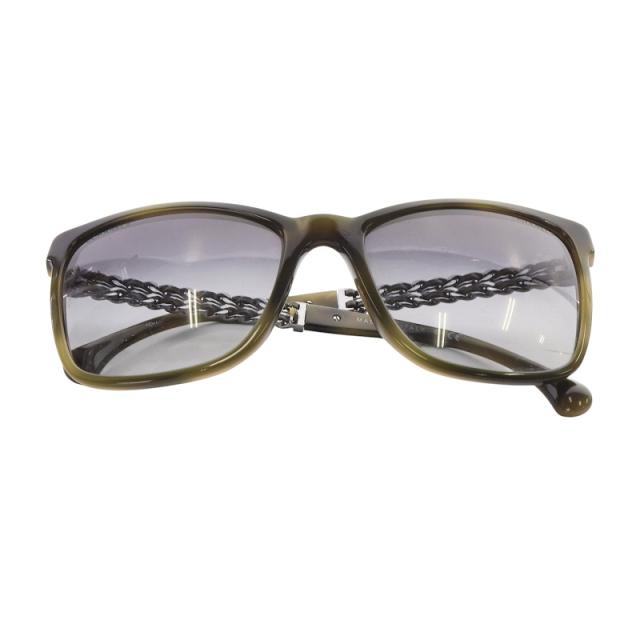 中古】シャネル CHANEL チェーンサングラス ココマーク グラデーション