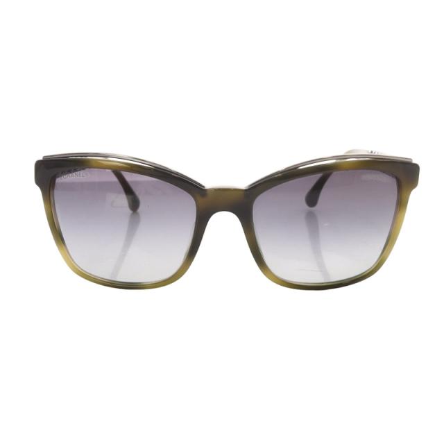 中古】シャネル CHANEL チェーンサングラス ココマーク グラデーション