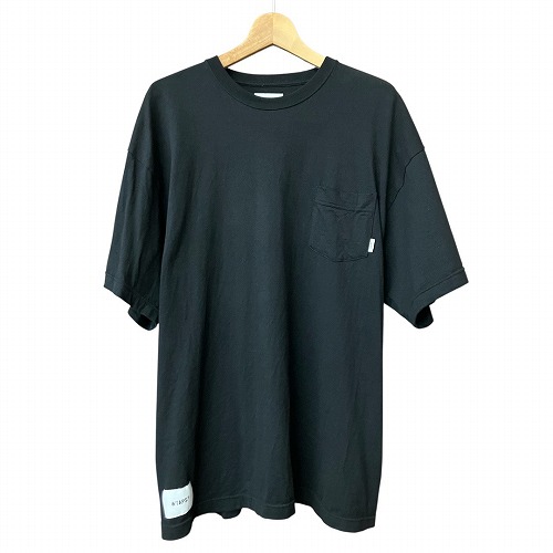【中古】ダブルタップス WTAPS ALL / SS COTTON TEE ポケット Tシャツ 黒 ブラック 04 XL位 251ATDT-CSM34 メンズ