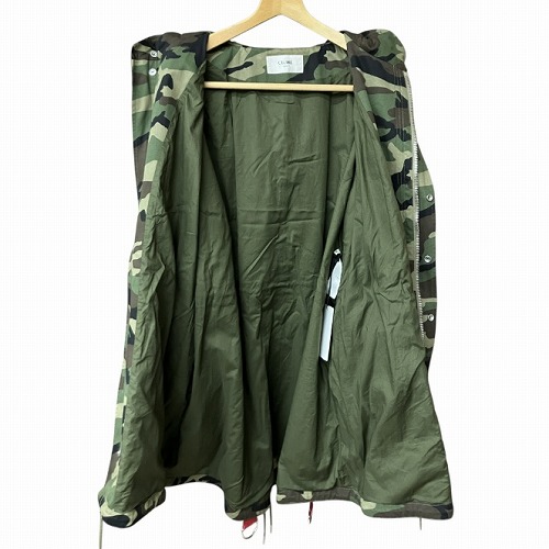 【中古】未使用品 セリーヌ CELINE 23SS ハーネス モッズコート 迷彩 カモフラージュ 54 XL位 2W860494M ☆AA★