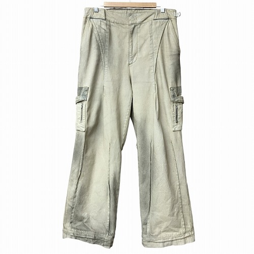【中古】Xlim エクスリム ep6 02 Trousers バギー パンツ USED加工 汚し加工 ベージュ ☆AA★ メンズ