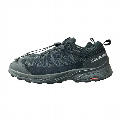 【中古】サロモン Salomon X WARD LEATHER GTX GORE-TEX ゴアテックス スニーカー 黒 ラック 27.0cm 471823