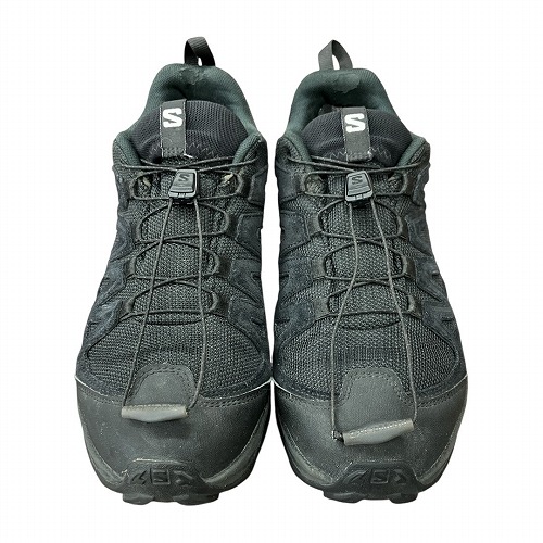 【中古】サロモン Salomon X WARD LEATHER GTX GORE-TEX ゴアテックス スニーカー 黒 ラック 27.0cm 471823