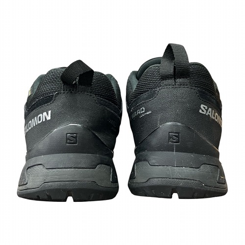 【中古】サロモン Salomon X WARD LEATHER GTX GORE-TEX ゴアテックス スニーカー 黒 ラック 27.0cm 471823