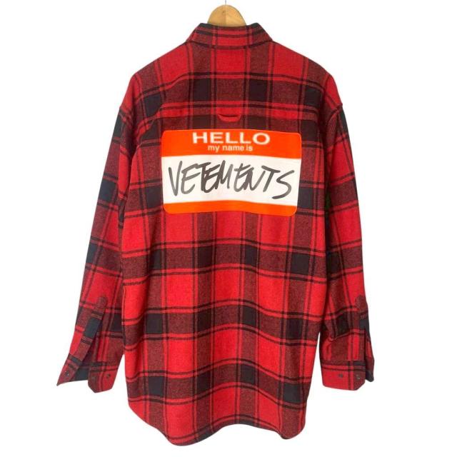 ヴェトモン　ベトモン　My Name Is スウェット　シャツ　トレーナー VETEMENTS(ヴェトモン) サイズ:XS MY NAME IS VETEMENTS ZIP