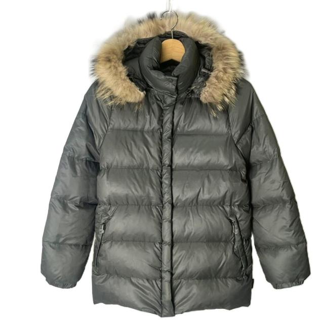 MONCLER ダウンジャケット ファー付き　茶タグ MONCLER モンクレール 茶タグ リアルファー ロング ダウン