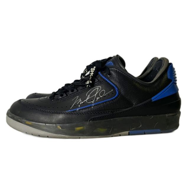 【中古】NIKE × Off-White AIR JORDAN 2 RETRO LOW SP エアジョーダン2 ローカット スニーカー 26.0cm 黒 DJ4375-004