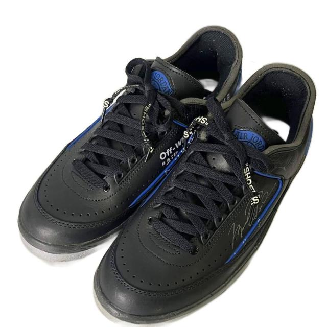 【中古】NIKE × Off-White AIR JORDAN 2 RETRO LOW SP エアジョーダン2 ローカット スニーカー 26.0cm 黒 DJ4375-004