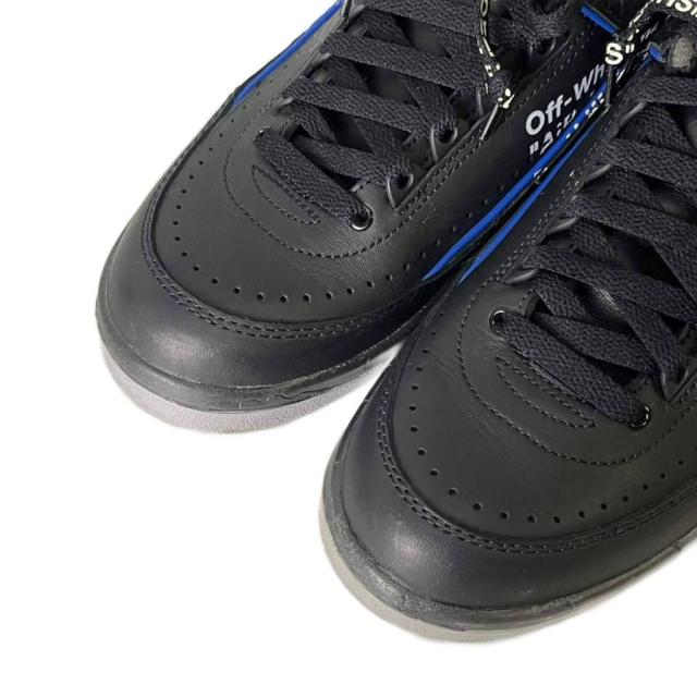 【中古】NIKE × Off-White AIR JORDAN 2 RETRO LOW SP エアジョーダン2 ローカット スニーカー 26.0cm 黒 DJ4375-004