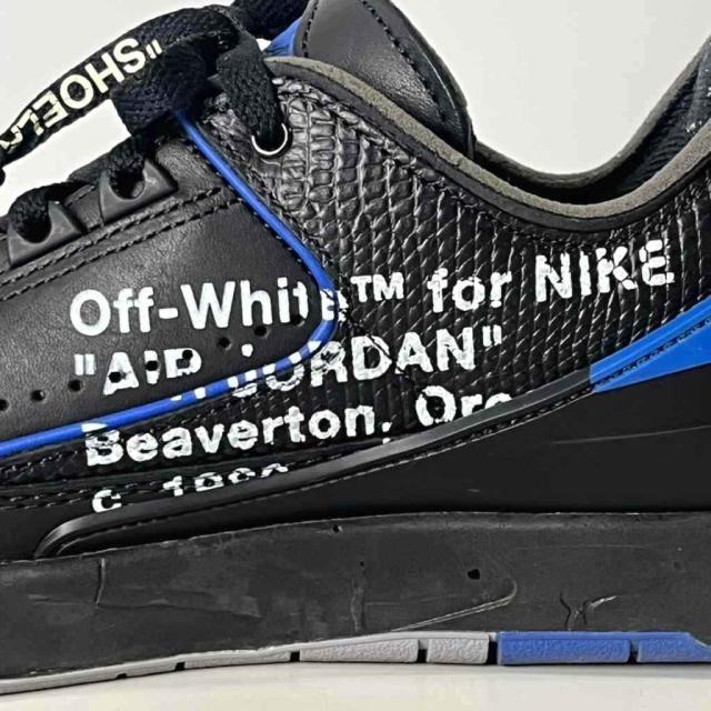 【中古】NIKE × Off-White AIR JORDAN 2 RETRO LOW SP エアジョーダン2 ローカット スニーカー 26.0cm 黒 DJ4375-004