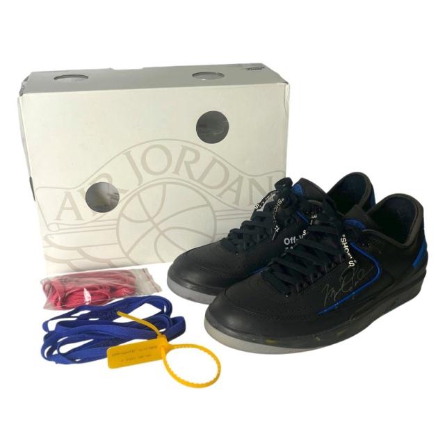 【中古】NIKE × Off-White AIR JORDAN 2 RETRO LOW SP エアジョーダン2 ローカット スニーカー 26.0cm 黒 DJ4375-004