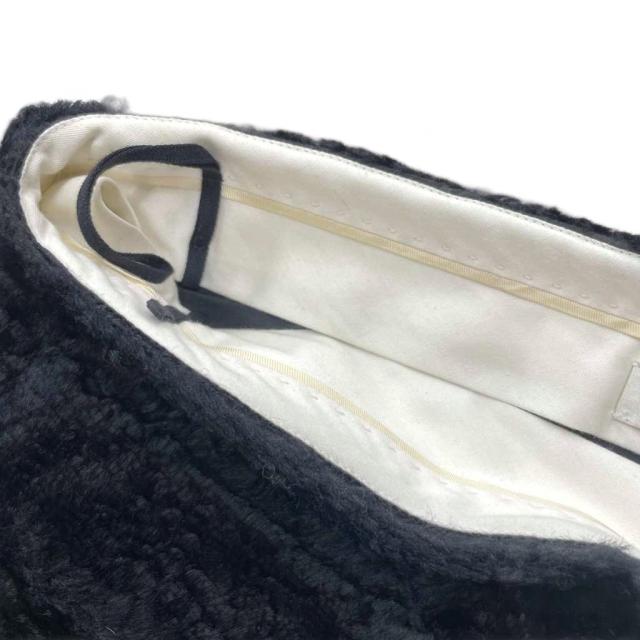 【中古】アクネ Acne フェイクファー タイトスカート フラップポケット ひざ丈 36 黒 ブラック  レディース 中古】アクネ Acne フェイクファー タイトスカート フラップポケット