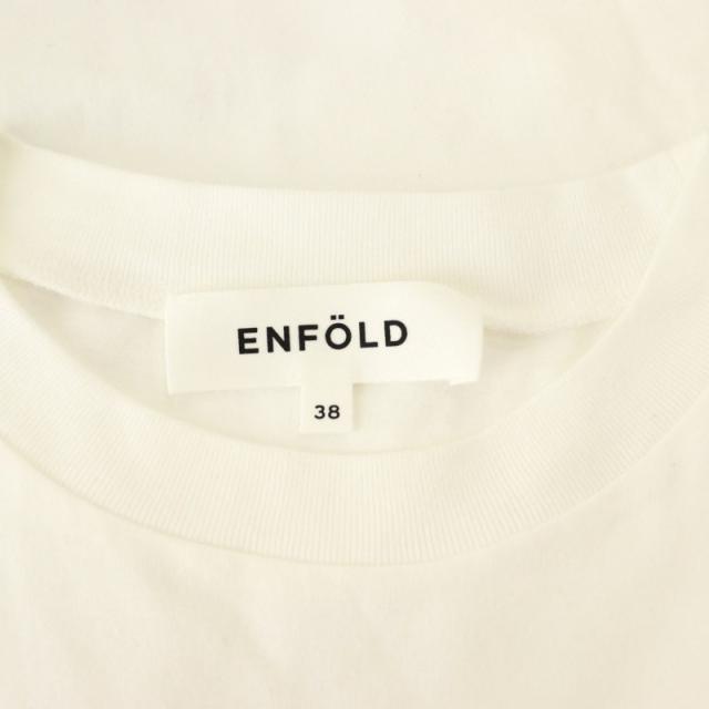 中古】エンフォルド 美品 クラッシック天竺 WOVEN×CUT PULLOVER プル