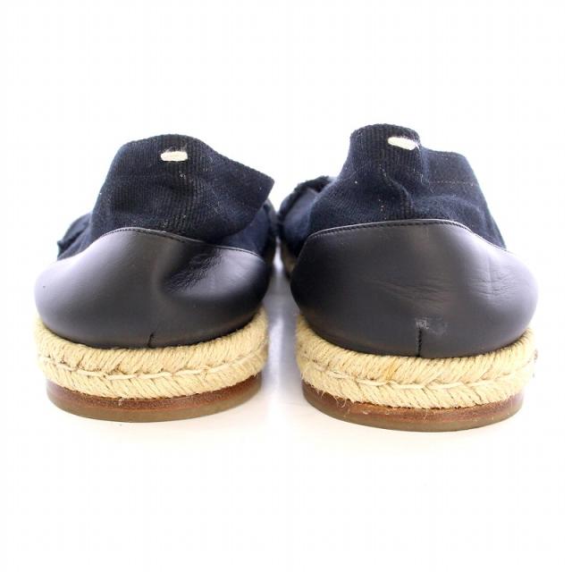 【中古】マルタンマルジェラ 22 Martin Margiela 22 エスパドリーユ タビ Tabi スリッポン レザー 43 27.0 ブラック_2