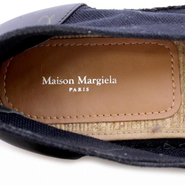 【中古】マルタンマルジェラ 22 Martin Margiela 22 エスパドリーユ タビ Tabi スリッポン レザー 43 27.0 ブラック_4