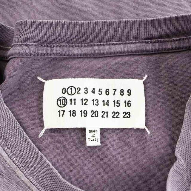 【中古】Maison Margiela 1 10 24SS REVERSE LOGO T-SHIRT Tシャツ カットソー 半袖 ロゴ XS 紫 S51GC0526 S20079_2