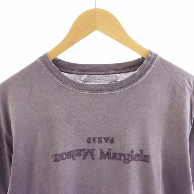 【中古】Maison Margiela 1 10 24SS REVERSE LOGO T-SHIRT Tシャツ カットソー 半袖 ロゴ XS 紫 S51GC0526 S20079_5