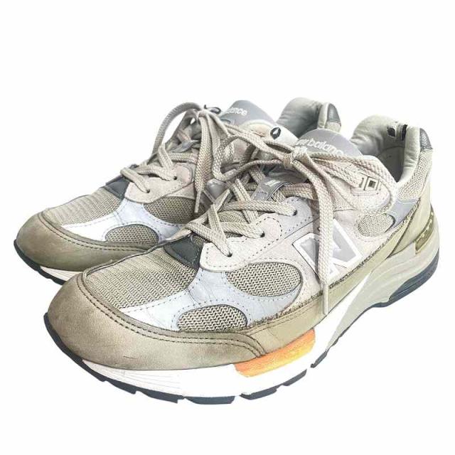 【中古】ニューバランス NEW BALANCE × WTAPS 992 Grey ダブルタップス 992 グレー スニーカー M992WT US 9 1/2