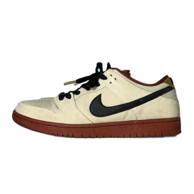 【中古】ナイキ エスビー NIKE SB Dunk Low Pro Hennessy ローカットスニーカー 27.5cm レッド アイボリー BQ6817-100