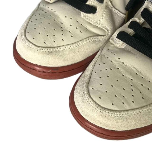 【中古】ナイキ エスビー NIKE SB Dunk Low Pro Hennessy ローカットスニーカー 27.5cm レッド アイボリー BQ6817-100