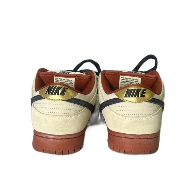 【中古】ナイキ エスビー NIKE SB Dunk Low Pro Hennessy ローカットスニーカー 27.5cm レッド アイボリー BQ6817-100