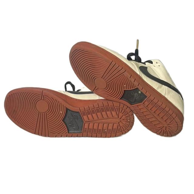 【中古】ナイキ エスビー NIKE SB Dunk Low Pro Hennessy ローカットスニーカー 27.5cm レッド アイボリー BQ6817-100