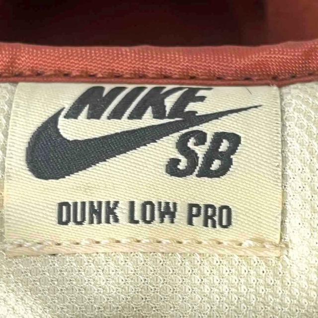 【中古】ナイキ エスビー NIKE SB Dunk Low Pro Hennessy ローカットスニーカー 27.5cm レッド アイボリー BQ6817-100