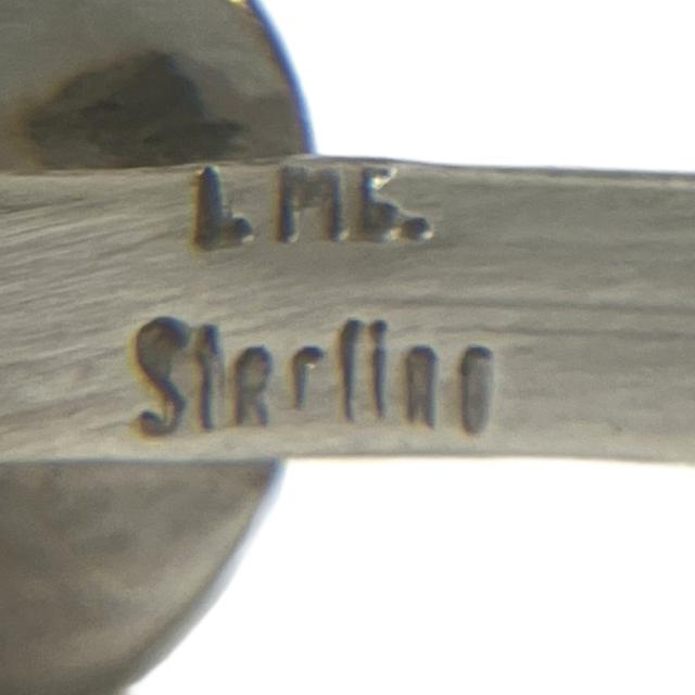 【中古】スタンプワーク ターコイズシルバーバングル USA刻印 sterling刻印 アクセサリー ブレスレッド シルバー_7
