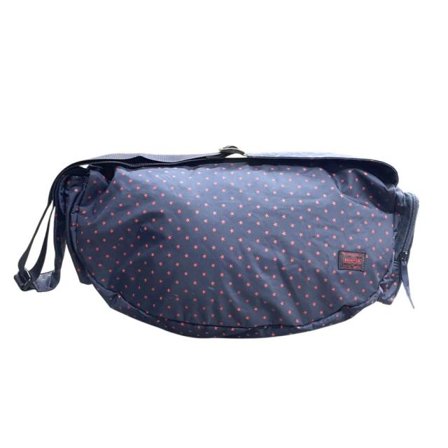 【中古】ヘッドポーター MASTERNAVY STELLAR マスターネイビー ステラ ショルダーバッグ スター 星柄 紺