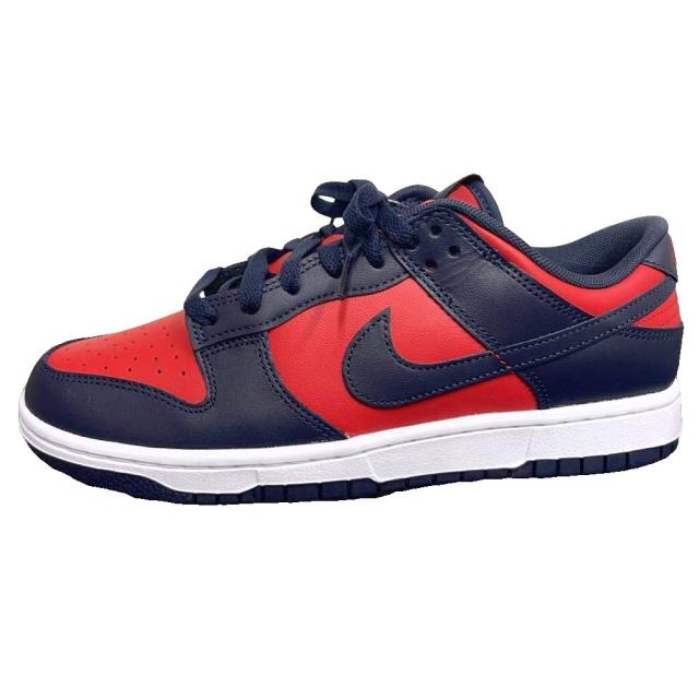 【中古】未使用品 ナイキ NIKE 24年製 DUNK LOW RETRO University Red Obsidian スニーカー US 9 ☆AA★