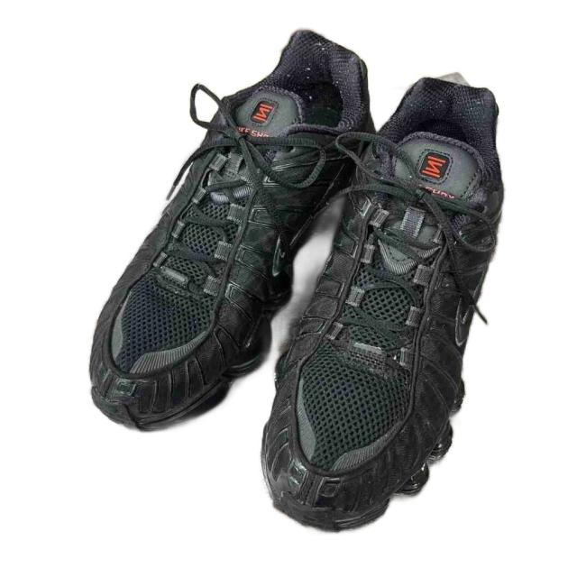 【中古】ナイキ NIKE Shox TL ローカットスニーカー ロゴ 26.5cm 黒 ブラック AV3595-002 メンズ
