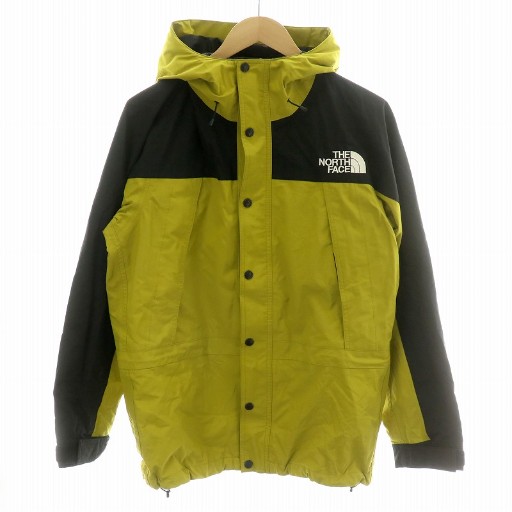 【中古】ザノースフェイス THE NORTH FACE マウンテンライトジャケット マウンテンパーカー GORE-TEX M 黄 黒 NP11834