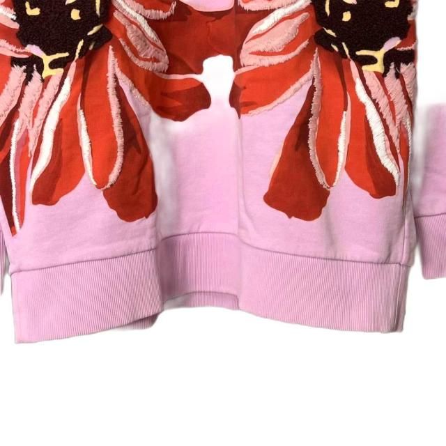 【中古】ステラマッカートニー STELLA McCARTNEY フラワープリント 刺繍 スウェット クルーネック 36 ピンク ■GY41 中古】ステラマッカートニー STELLA McCARTNEY フラワープリント 刺繍