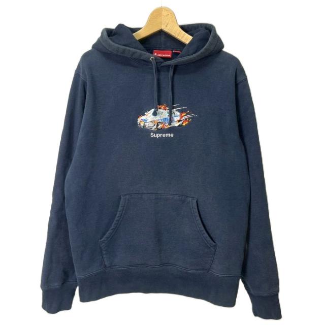 【中古】シュプリーム SUPREME 19AW cop car hooded sweatshirt コップカー フーディー スウェット パーカー M 紺