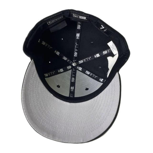 【中古】シュプリーム SUPREME 美品 22AW Money Box Logo New Era 59FIFTY キャップ 野球帽 ロゴ刺繍 7.5 59.6cm 黒