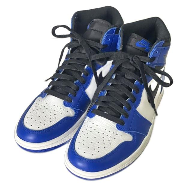 【中古】ナイキ NIKE Air Jordan 1 Retro High OG Game  エアジョーダン1 スニーカー 26.5cm ブルー 555088-403