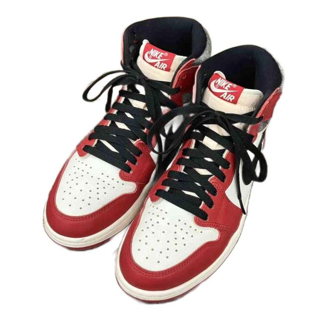 【中古】ナイキ NIKE Air Jordan 1 High OG エアジョーダン1 ハイカットスニーカー 26.5cm 赤 レッド DZ5485-612