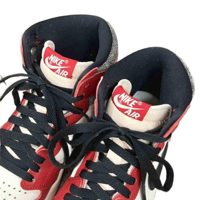 【中古】ナイキ NIKE Air Jordan 1 High OG エアジョーダン1 ハイカットスニーカー 26.5cm 赤 レッド DZ5485-612
